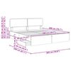 vidaXL Bedframe met lade Bruine eik 200 x 200 cm Geconstrueerd hout