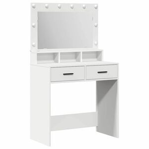 vidaXL Plafondtafel met lade Wit 79 x 41 x 135 cm Bewerkt hout