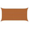 vidaXL Zonneschaduwzeil Oranje en Bruin 4 x 2 m 100% Polyester Oxford