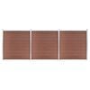 vidaXL Schutting 526x186 cm HKC bruin