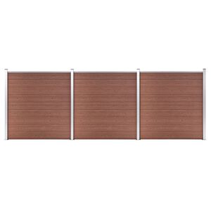 vidaXL Schutting 526x186 cm HKC bruin