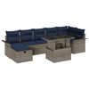vidaXL Tuin Sofa Set 8 st Grijs poly rattan