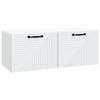 vidaXL Wandbeugel TV-kast Wit 78,5 x 31 x 30 cm Bewerkt hout