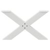 vidaXL Salontafelpoten 2 st X-vormig 70x(42-43) cm staal wit