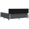 vidaXL Boxspring bed Donkergrijs en Wit 203 x 200 x 88 cm