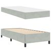 vidaXL Bedframe met matras Lichtgrijs 90 x 200 cm Stof