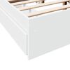 vidaXL Bedframe met lades bewerkt hout wit 120x190 cm