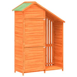 vidaXL Tuinschuur 120x53,5x170 cm massief grenenhout bruin