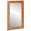 vidaXL Badkamer Spiegel Wandgemonteerd Bruin 70 x 50 x 2.5 cm