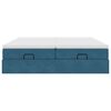vidaXL Ottoman bed met matrassen 180x200cm fluweel donkerblauw