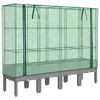 vidaXL Plantenbak verhoogd met kashoes 160x40x140 cm rattanlook