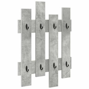 vidaXL Wandgemonteerde kapstok Muurmontage Beton Grijs 60 x 3 x 82 cm