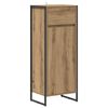 vidaXL Badkamer Kast Artisanaal eiken 40 x 30 x 100 cm Bewerkt hout