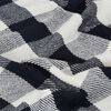 vidaXL Plaid geblokt 220x250 cm katoen marineblauw