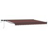 vidaXL Handmatige Luifelhouder met LED's 5 &times; 3,5 m