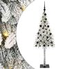 vidaXL Kerstboom met 150 LED met standaard Wit 150 cm PE en staal