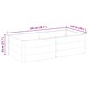 vidaXL Plantenbak verhoogd 200x100x54 cm HKC grijs