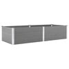 vidaXL Plantenbak verhoogd 250x100x54 cm HKC grijs