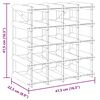 vidaXL Wijnrek voor 20 flessen massief grenenhout zwart