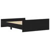 vidaXL Bedframe zonder matras 120x200 cm bewerkt hout zwart eikenkleur