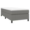 vidaXL Boxspring bed 100x200 cm stof donkergrijs