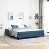 vidaXL Boxspringbed met matras Donkerblauw 180 x 200 cm Stof