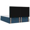 vidaXL Ottoman bed met matrassen 180x200cm fluweel donkerblauw