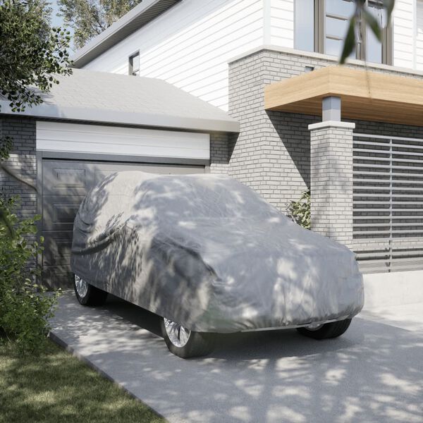 vidaXL Autohoes voor SUV XL nonwoven stof volledig grijs