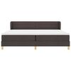 vidaXL Boxspringbed met matras Donkerbruin 200 x 200 cm Stof