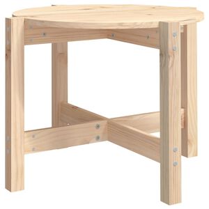 vidaXL Salontafel &Oslash; 62,5x45 cm massief grenenhout