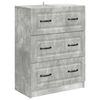vidaXL Ladenkast Betongrijs 66 x 34,5 x 87 cm Bewerkt hout