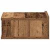 vidaXL Nachtkastje zwevend 40x32x15 cm bewerkt hout oud houtkleurig