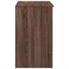 vidaXL Kaptafel met spiegel 73x46,5x120 cm bruin eikenkleurig