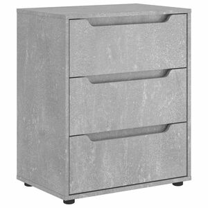 vidaXL Dressoir 60x40x73 cm spaanplaat betongrijs betongrijs