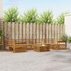 vidaXL Buiten bankenset 8 pcs Naturel Massief Acaciahout