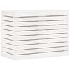 vidaXL Wasmand 88,5x44x66 cm massief grenenhout wit