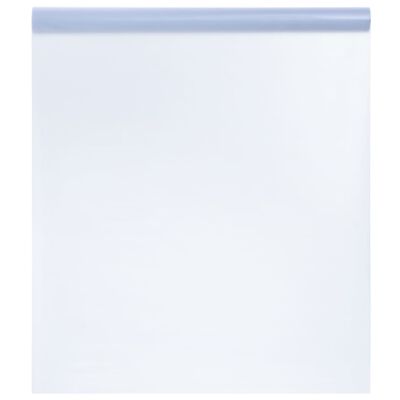 vidaXL Raamfolie statisch mat transparant grijs 45 x 1000 cm PVC