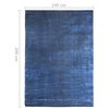 vidaXL Vloerkleed wasbaar opvouwbaar 140x200 cm polyester marineblauw