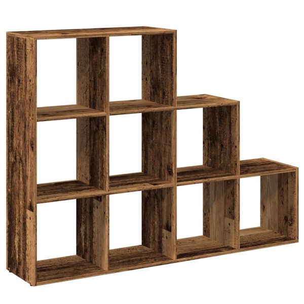vidaXL Kamerscherm / boekenkast 137,5x29x103,5 cm hout oud hout