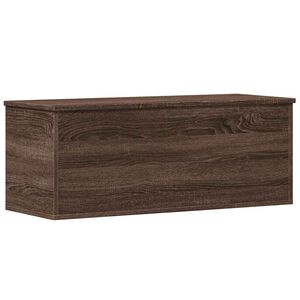 vidaXL Opbergbox 90x35x35 cm bewerkt hout bruin eikenkleur