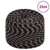 vidaXL Boot touw 10 mm 25 m polypropyleen zwart