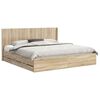 vidaXL Bedframe met opbergruimte en hoofdbord met lade Sonoma Eiken