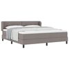 vidaXL Boxspringbed met hoofdeinde Taupe 180 x 200 cm Stof
