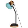 vidaXL Bureaulamp 25 W E27 18x18x60 cm verweerd blauw