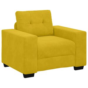 vidaXL Sofastoel Geel 100x78x80 cm Fluweel