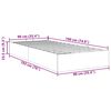 vidaXL Bedframe zonder matras 90x190 cm stof cr&egrave;mekleurig