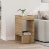 vidaXL Bijzettafel Artisan Eiken 30 x 30 x 56 cm Bewerkt hout
