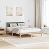 vidaXL Bedframe Bruin en donkergrijs 150 x 200 cm Massief grenenhout