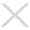 vidaXL Eettafelpoten 3 st X-vormig 90x(72-73) cm staal wit