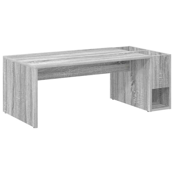 vidaXL Salontafel Grijs Sonoma 101,5 x 50 x 37 cm Bewerkt hout